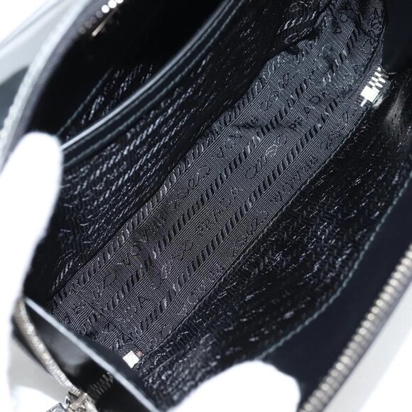 PRADA Shoulder Bag Leather Silver 2VH070 Auth 142285M - Picture 10 of 16